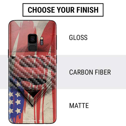 DC Comics Superman Crest Galaxy S9 Skin